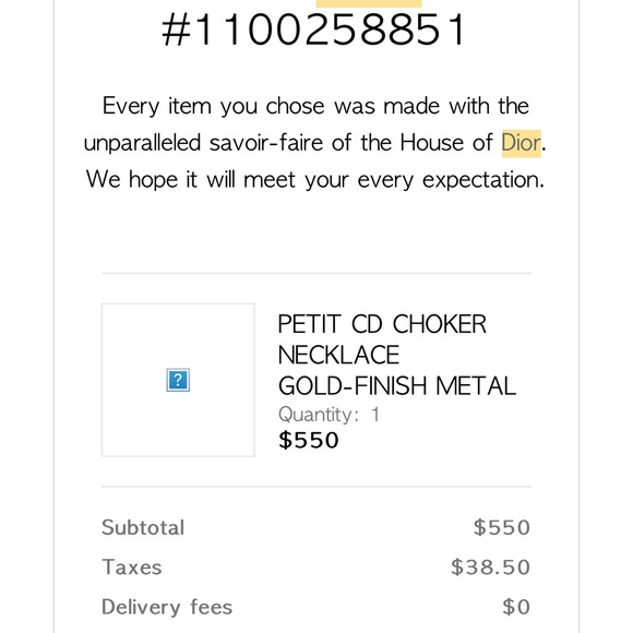 ORIGINAL PETIT CD CHOKER
NECKLACE
GOLD-FINISH METAL - Picture 2 of 9